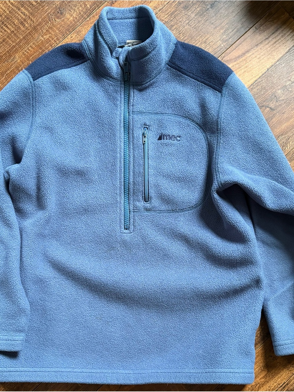 MEC kids Light Blue Half-Zip Fleece